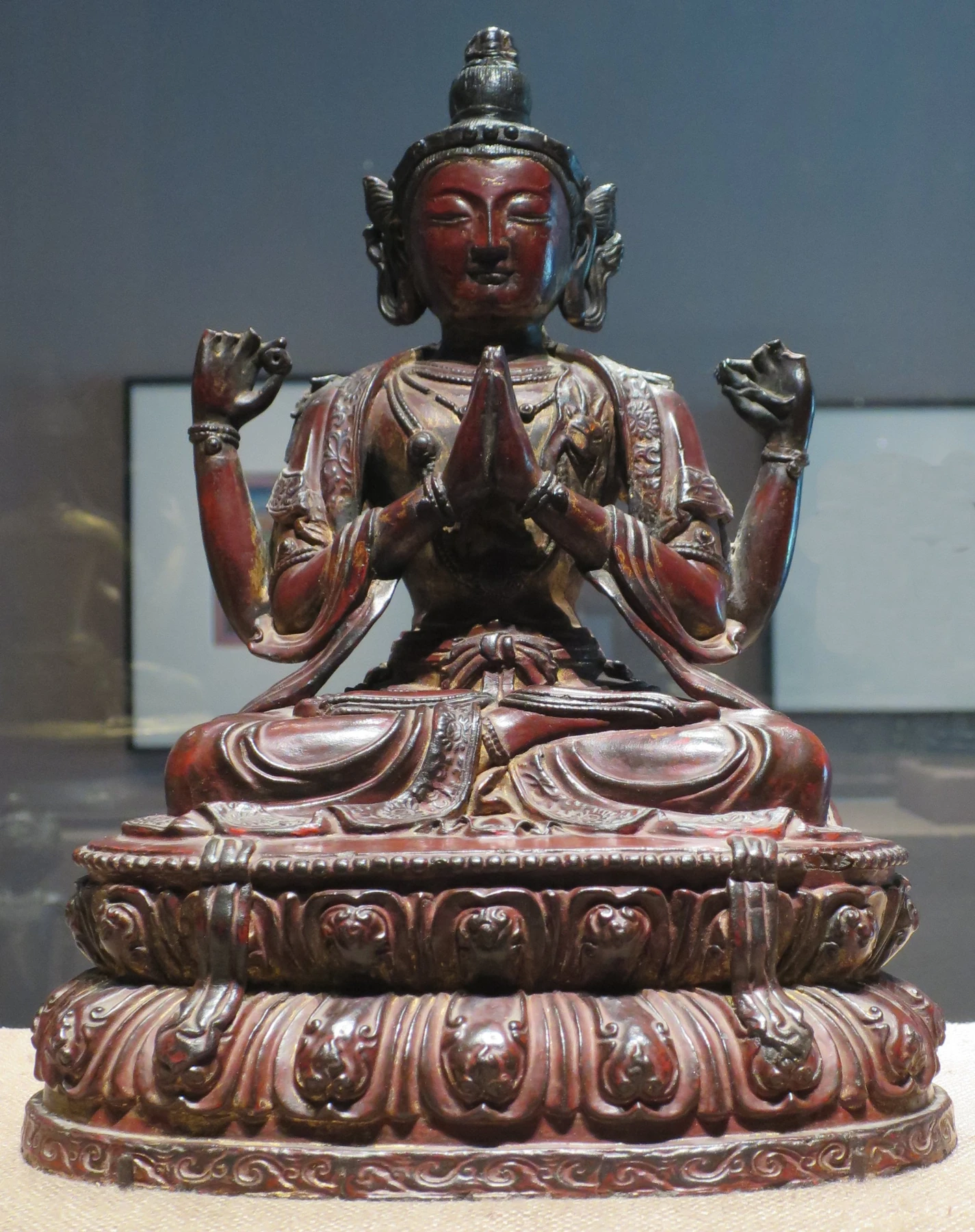 四臂觀音・漆木，Norton Simon Museum／Wmpearl藏品圖像